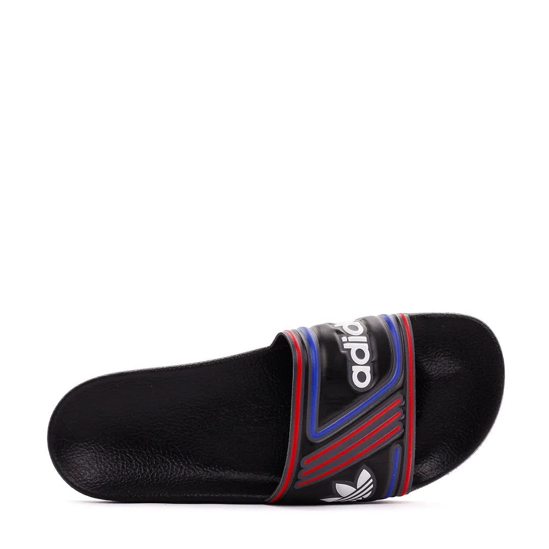 Adidas Originals Adilette Black Blue Men EE6177 Old School Color Pop