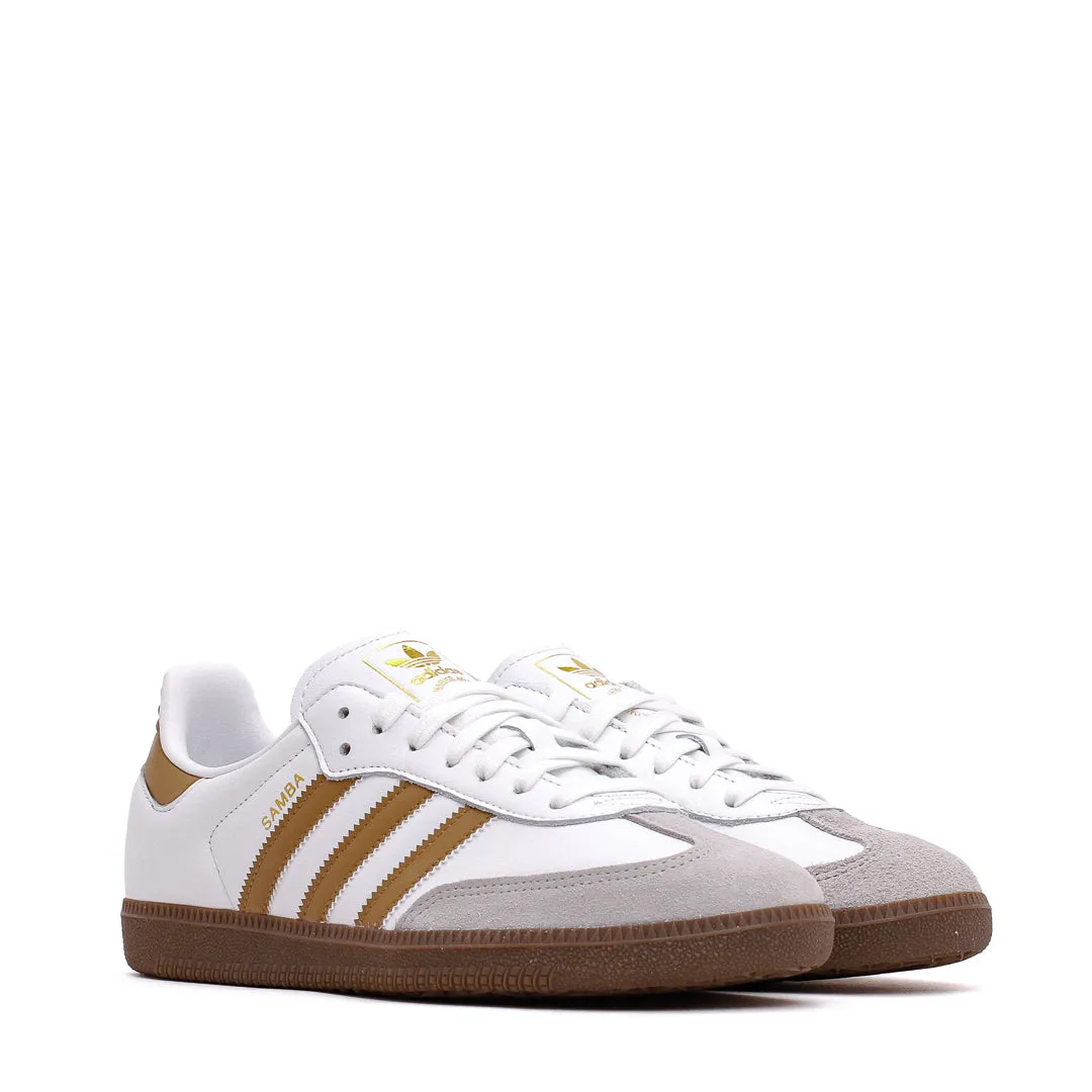 Adidas Men Samba OG White Brown Desert JH8796 Canvas Cool