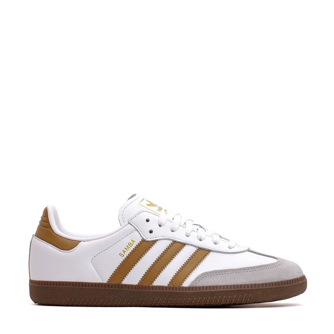 Adidas Men Samba OG White Brown Desert JH8796 Autumn Cool