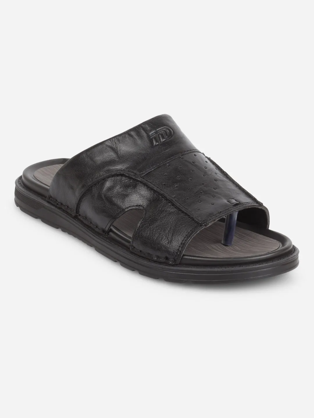 Men's Black Slip On Sandal (ID4243) Mesh Cool Week Easy