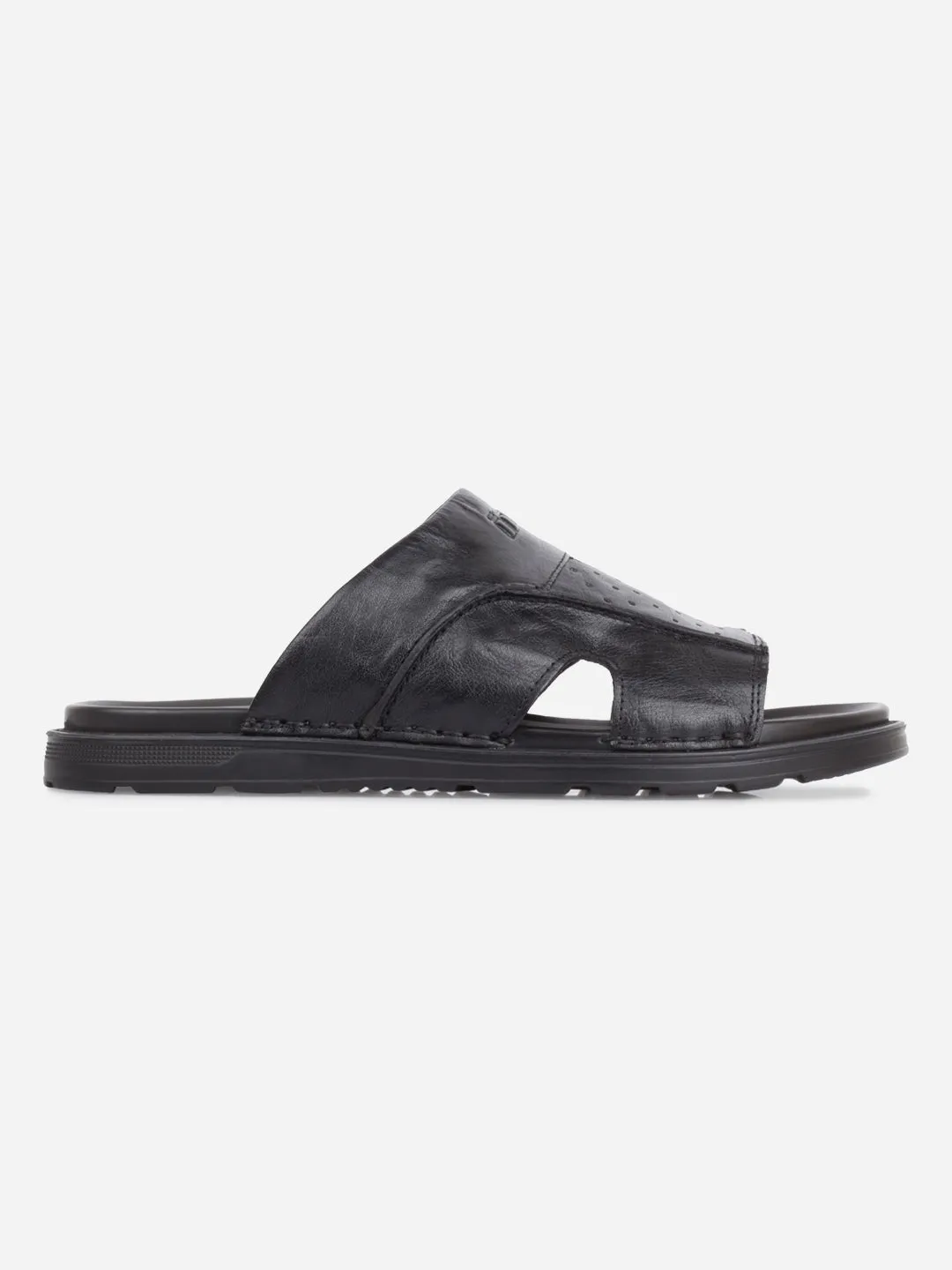 Men's Black Slip On Sandal (ID4243) Swift Path All Day Road Trip