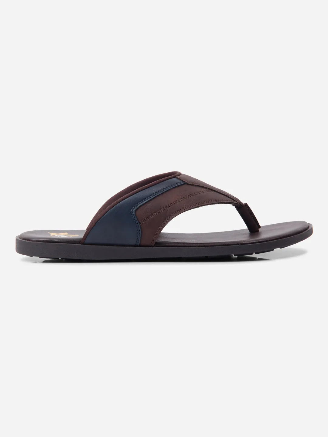 Men's Brown/Navy Thong Style Sandal (IX5015) Calm Mood