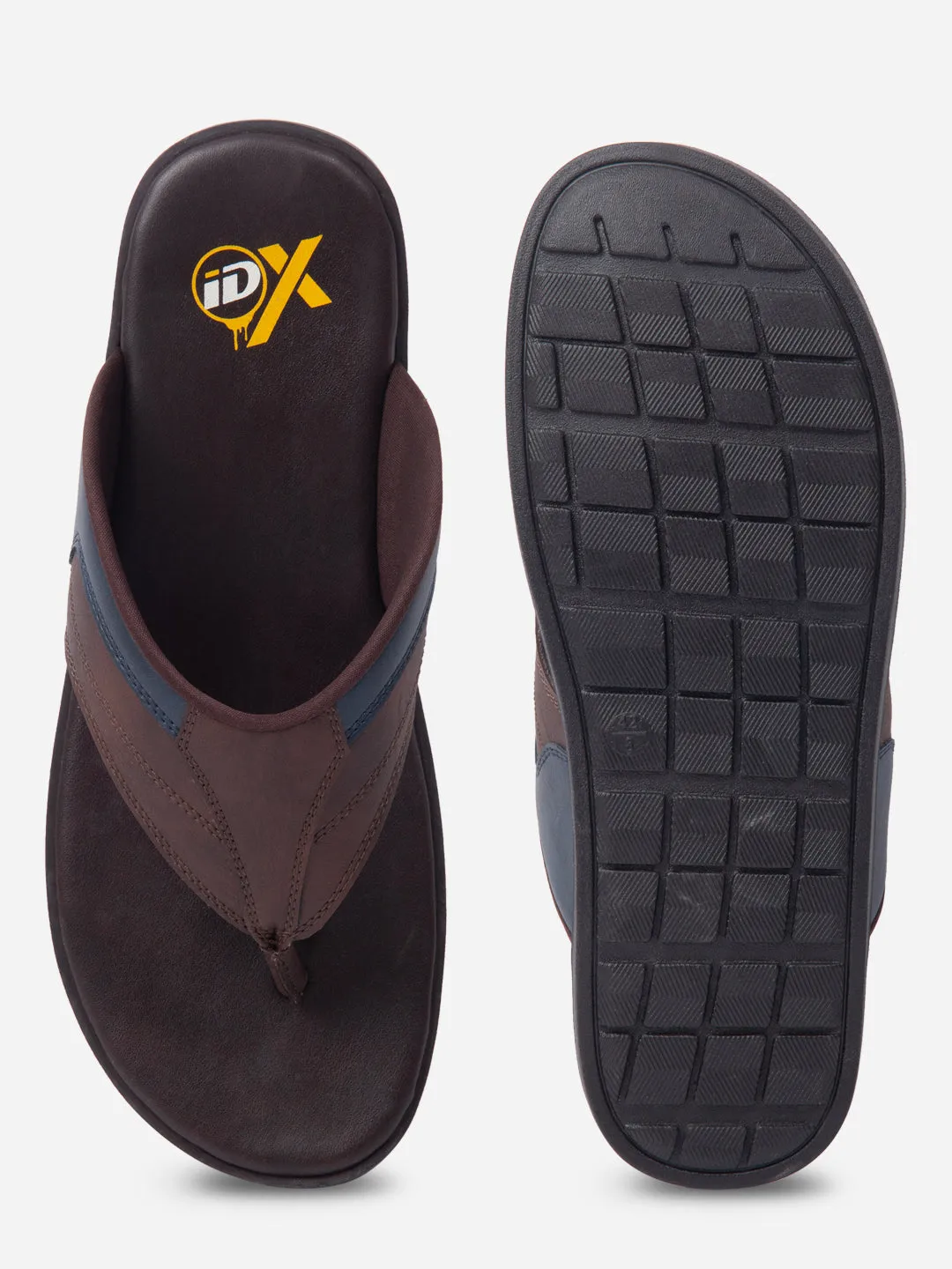 Heat Free Men's Brown/Navy Thong Style Sandal (IX5015)