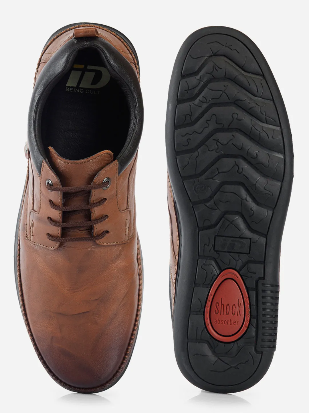 Men's Tan Dual Tone Comfort Lace Up (ID1118) Climb Strong