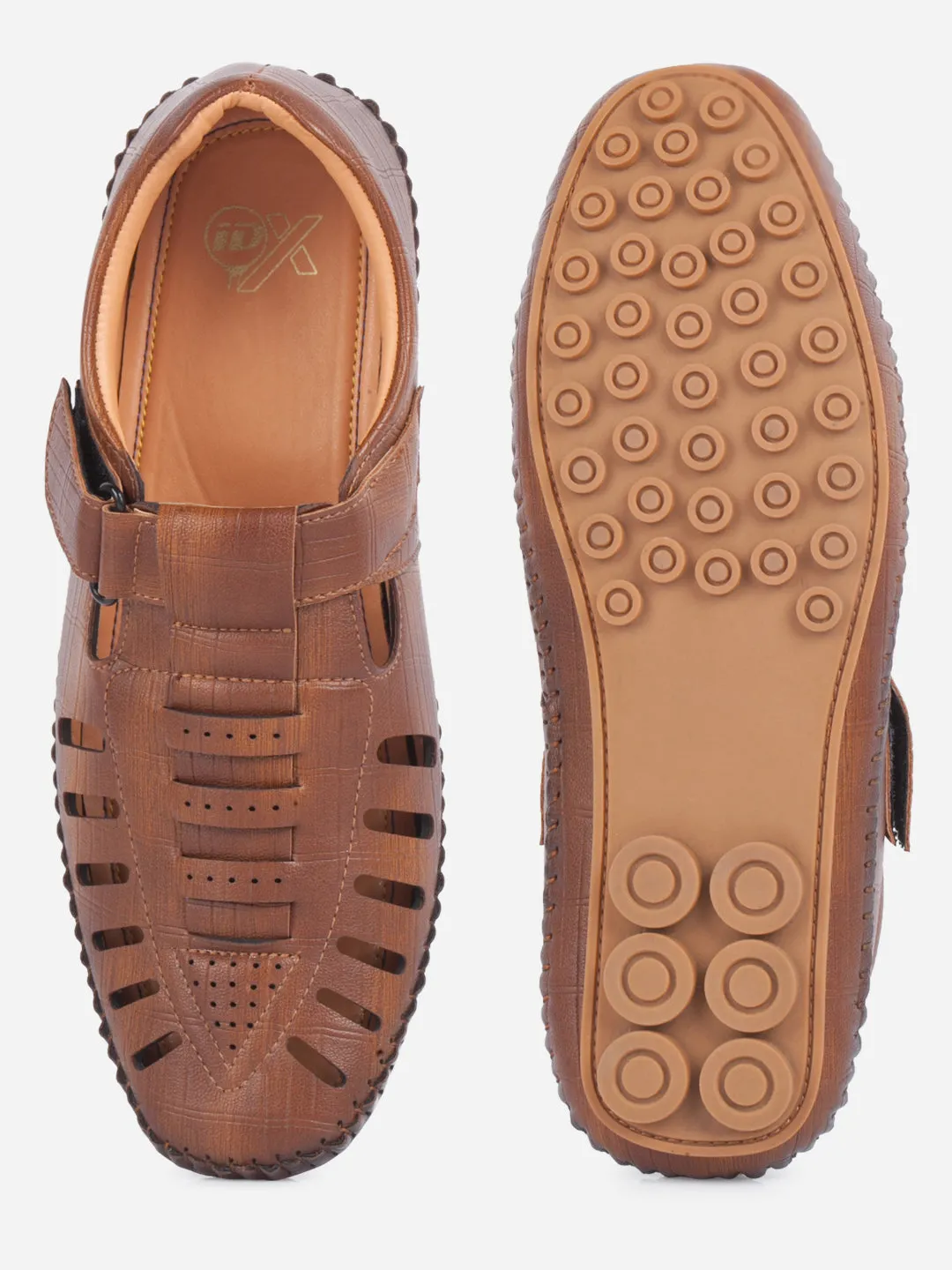 Men's Tan Huarache Sandal (IX5014) Secure fit Anti Slip