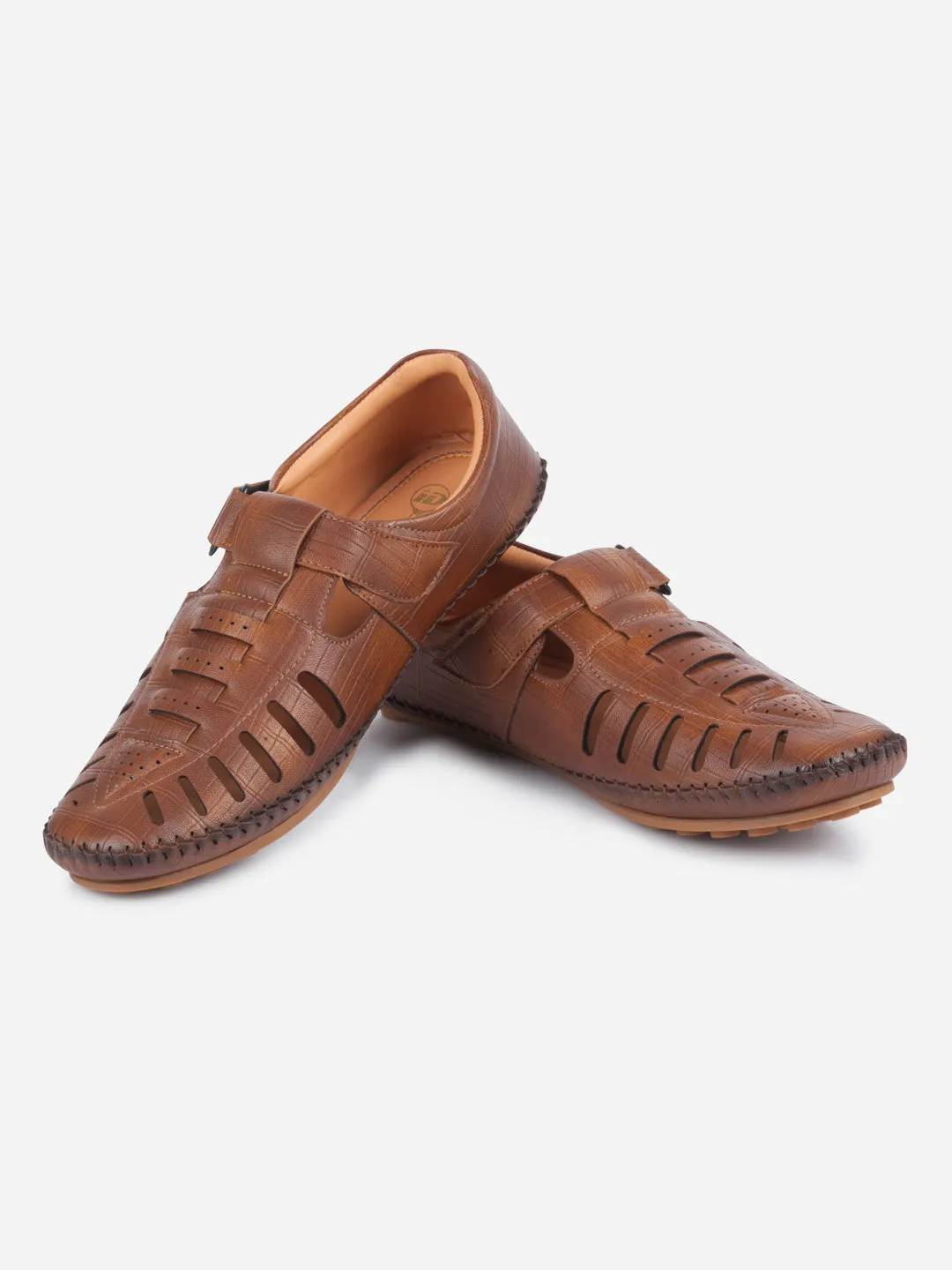 Men's Tan Huarache Sandal (IX5014) Feather Light Long Distance