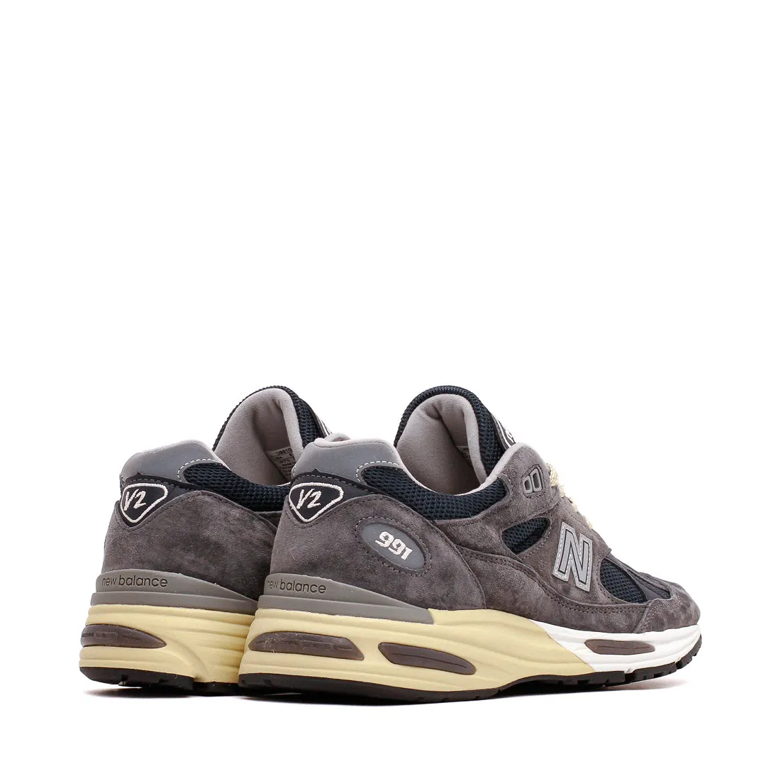 Quiet Step New Balance Unisex MADE in UK 991v2 Dark Gull Gray U991GG2