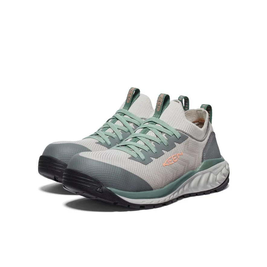 Low Ankle Style Women's Arvada Shift Work Sneaker (Carbon Toe)  |  Steel Grey/Granite Green