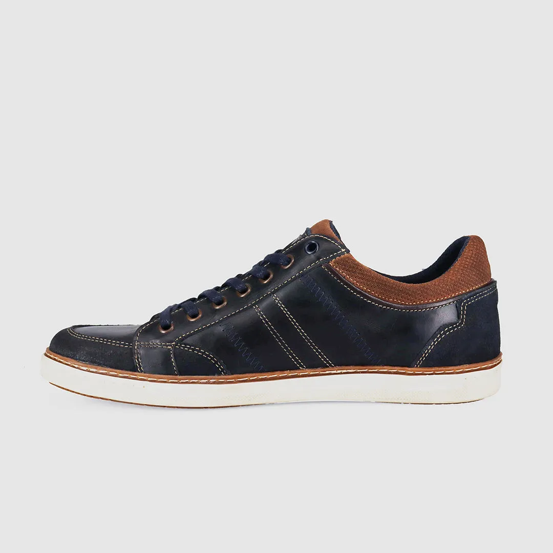 Cushion Lover Orthopedic Arch Support Blake Casual Shoes Navy