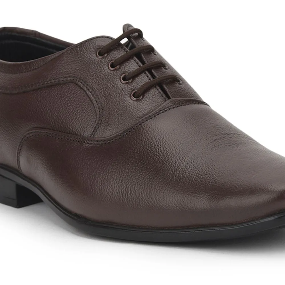Fortune (Brown) Formal Lace Up Derby Shoes For Men Hll-1 By Liberty Travel Friendly
