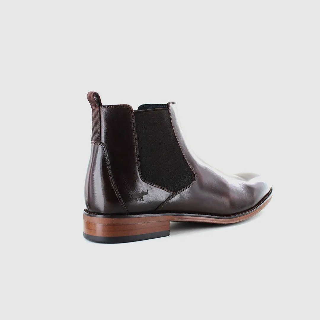 Noah Chelsea Boots Dark Brown Low Profile No Tie Timeless Footwear