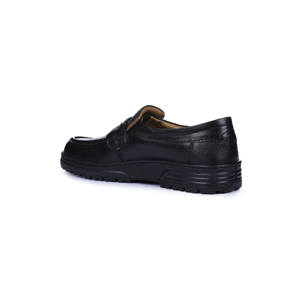 Evening Mode Windsor Black Formal Non Lacing Shoes For Men 7190-54 By Liberty