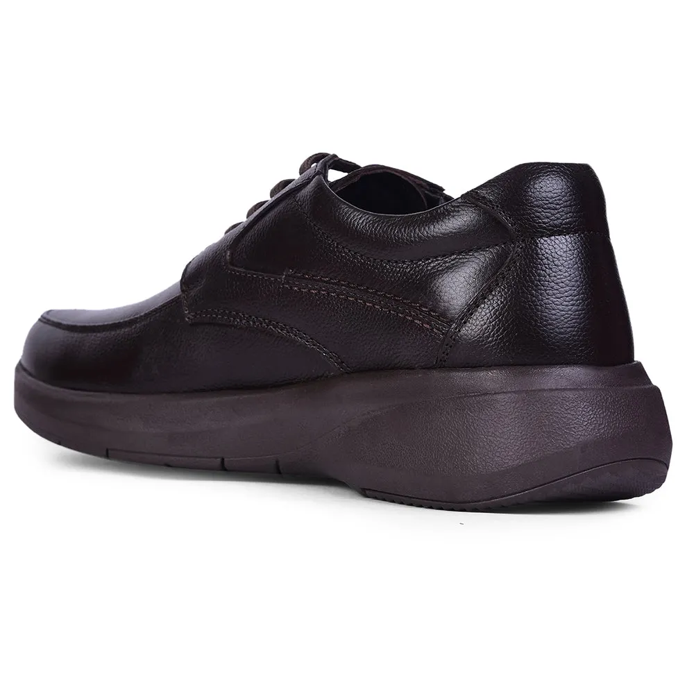 Healers Brown Formal Mocassin Shoes For Men E823-03 By Liberty Sharp Profile Scandi Style
