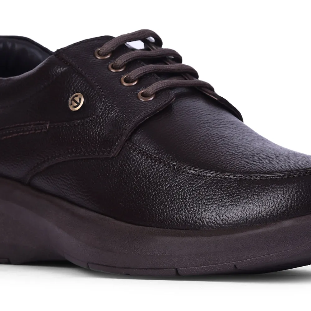 Healers Brown Formal Mocassin Shoes For Men E823-03 By Liberty Endless Fit