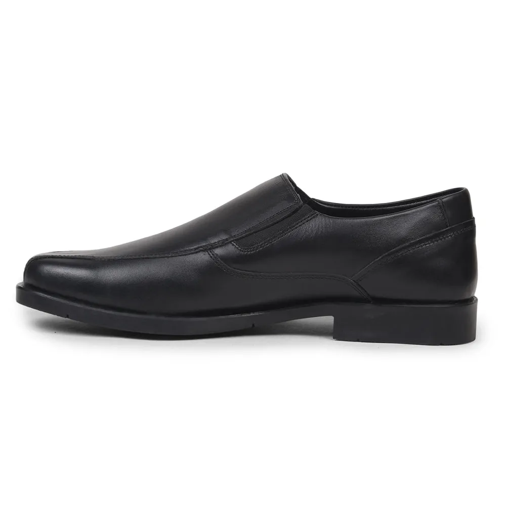 Fortune By Liberty Men ECO-02E Black Formal Non Lacing Shoes Special Wear