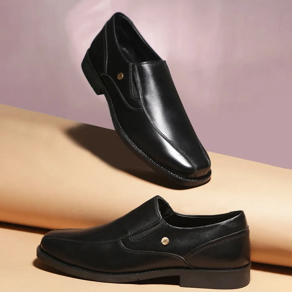 Arch Fit Fortune By Liberty Men ECO-02E Black Formal Non Lacing Shoes