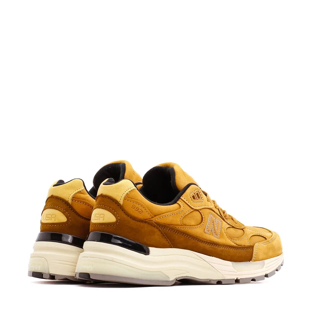 Dad Pick Fight Mode New Balance Men 992 Tan Made In USA M992LX