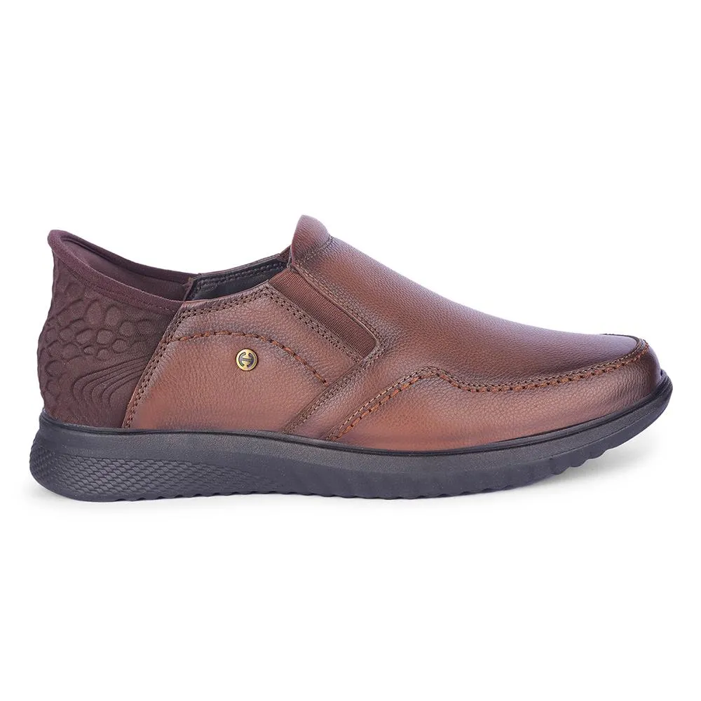 Healers By Liberty Mens UVI-25 Brown Formal Non Lacing Shoes British Edge