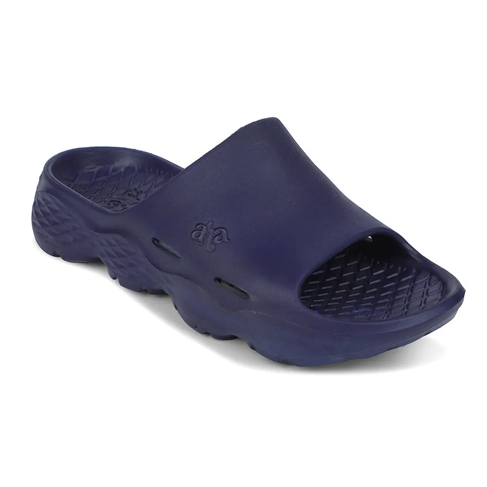 A-HA Royal Blue Casual Slipper For Men SOFTWALK By Liberty Grab Now Cushioned Insole
