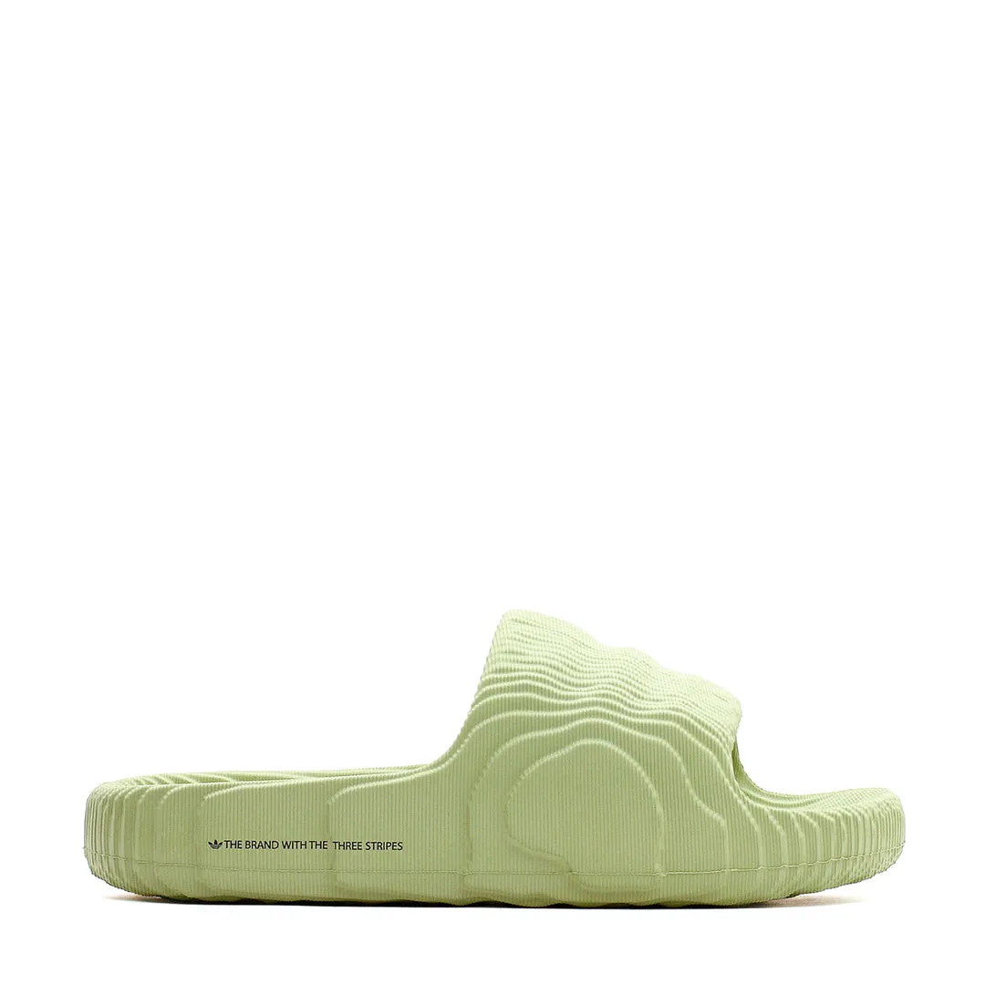 Adidas Originals Men Adilette 22 Slides Core Magic Lime GX6946 Mesh Upper Rapid Motion