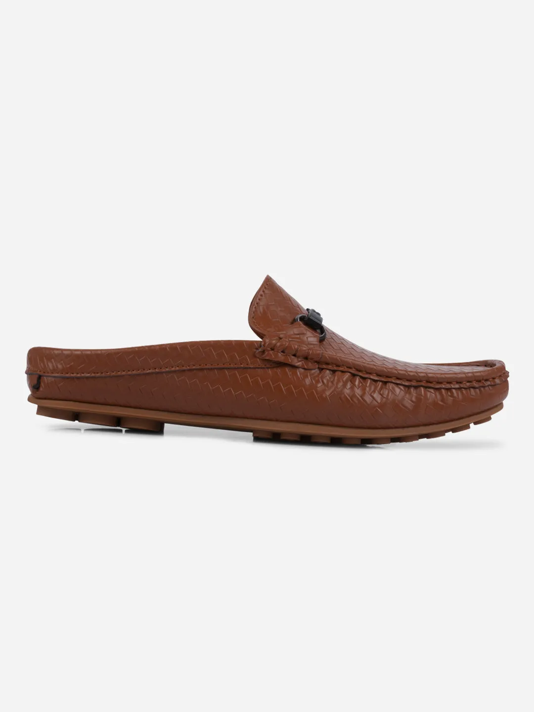 Men's Tan Moc Toe Buckle Mule (IX4112) Fresh Drop Brave Walk
