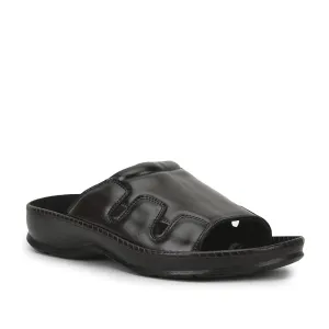 Coolers Brown Casual Slippers For Men META-2 By Liberty Soft Move Bright Gold