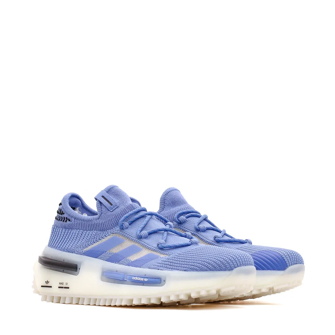 Adidas Originals Women NMD S1 Boost Blue HQ4468 Feather Light Urban Stroll