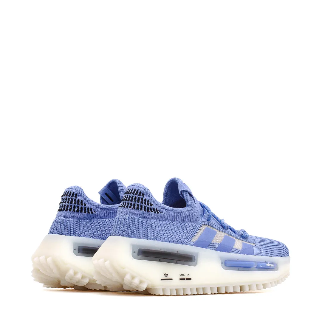 Adidas Originals Women NMD S1 Boost Blue HQ4468 Bold Neon