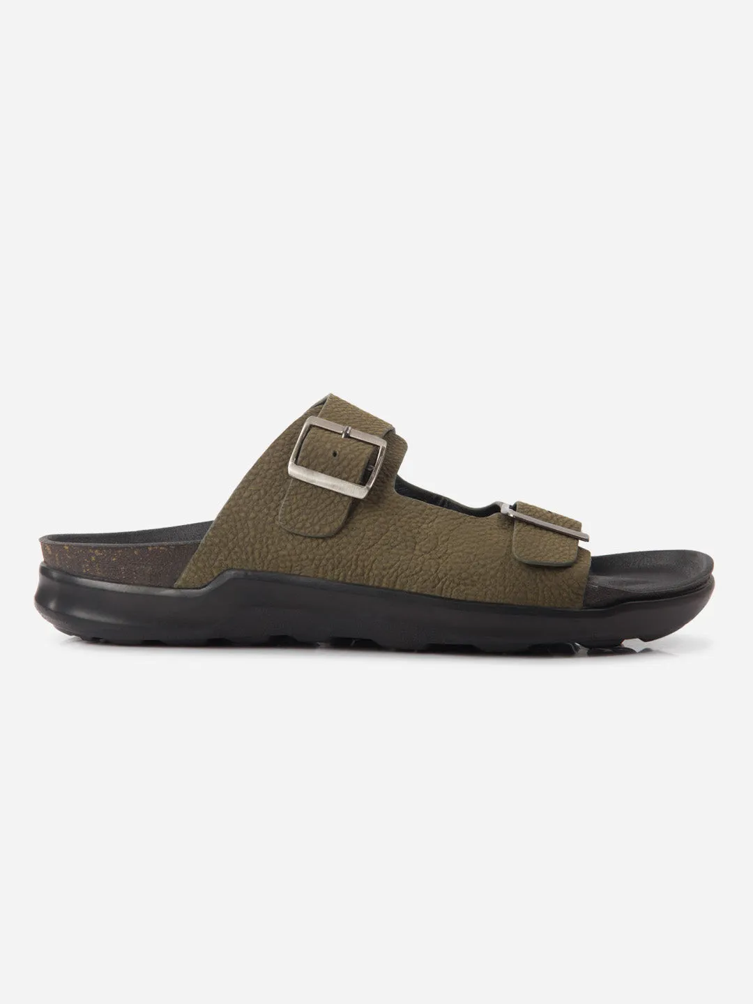Men's Olive Strap Sandals (ID4271) Quick Flow Hot Day