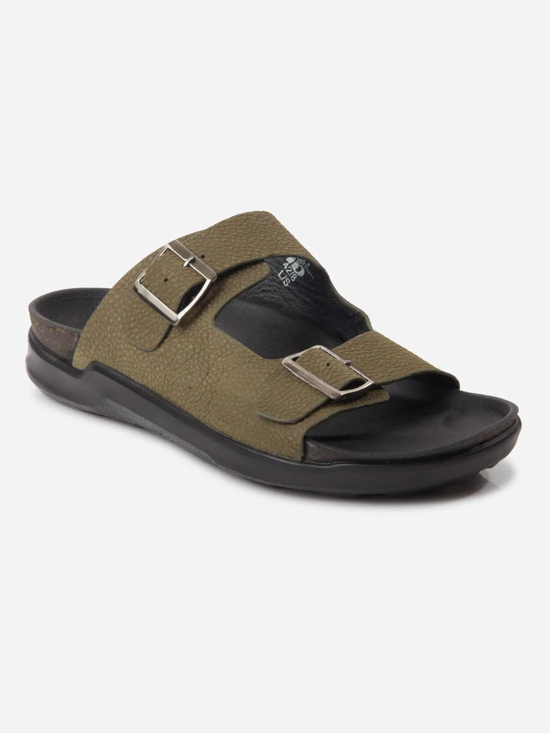 Men's Olive Strap Sandals (ID4271) Island Step Balance Core