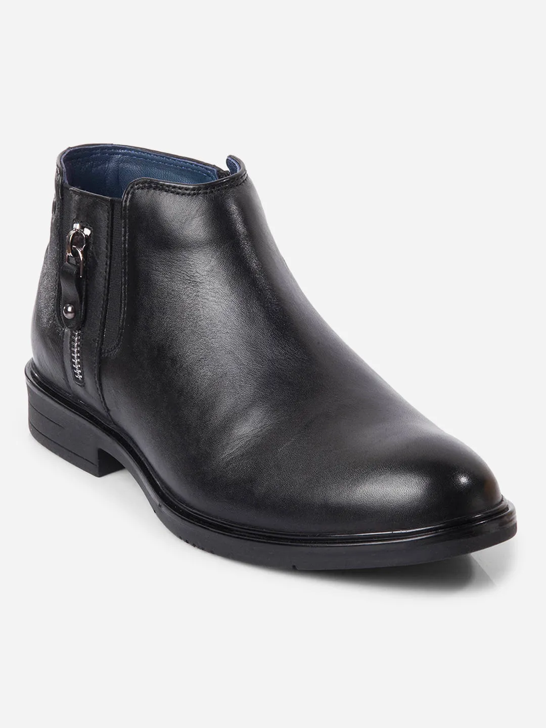 Game Fit Light Step Men's Black Round Toe Casual Slip On Boots (ID2273)