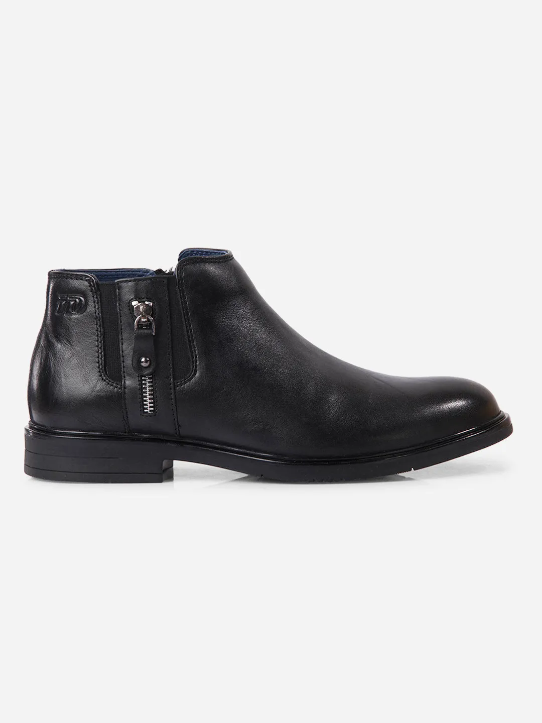 Men's Black Round Toe Casual Slip On Boots (ID2273) Memory Foam Airport Travel Feather Light City Adventure