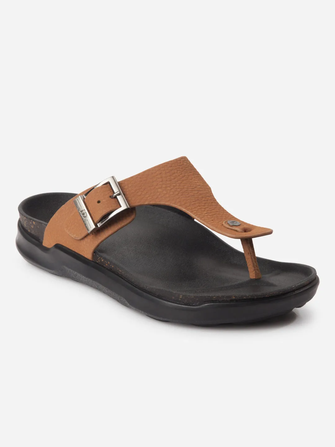 Stage Glow Forest Path Men's Tan Thong Sandal (ID4272)