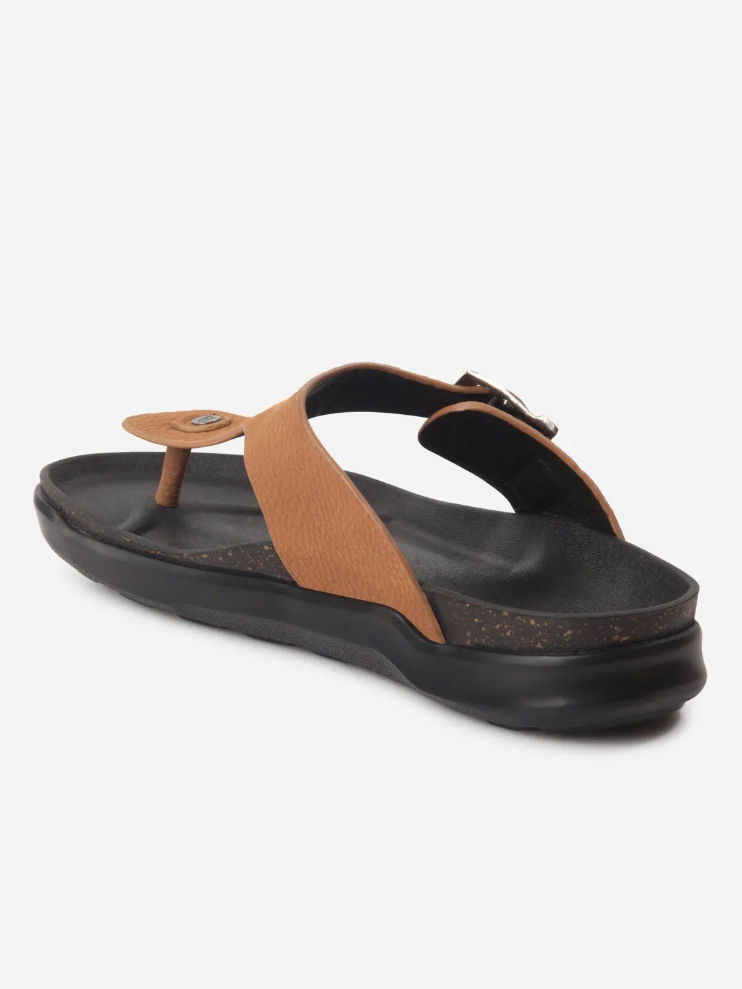 Men's Tan Thong Sandal (ID4272) Feather Light Travel Enthusiasts