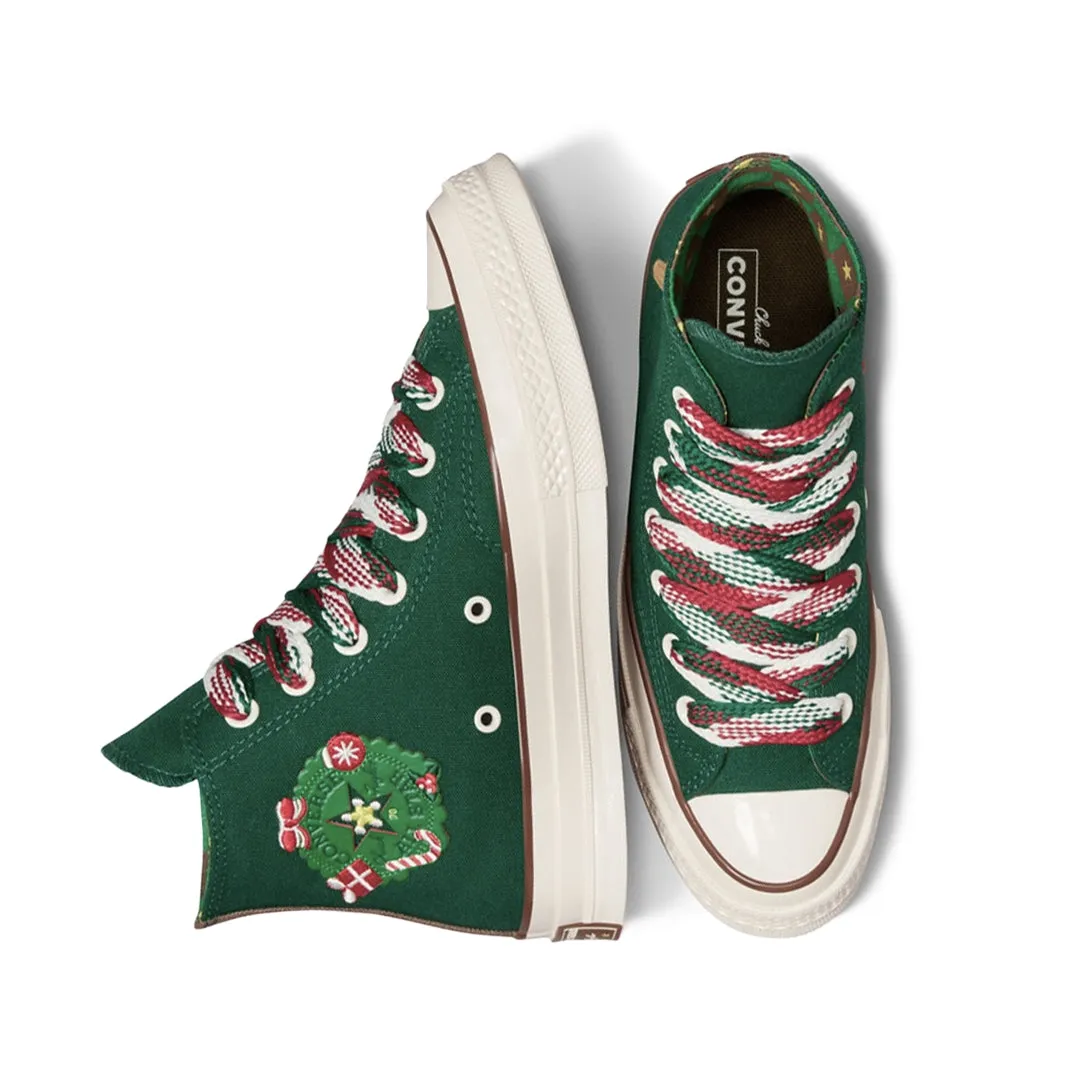 Converse - Unisex Chuck 70 X-Mas Gingerbread & Knit Sock High Top Shoes (A12455C) Waterproof Travel Light