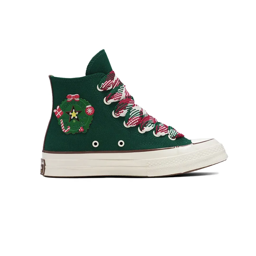 Stretchable Converse - Unisex Chuck 70 X-Mas Gingerbread & Knit Sock High Top Shoes (A12455C)