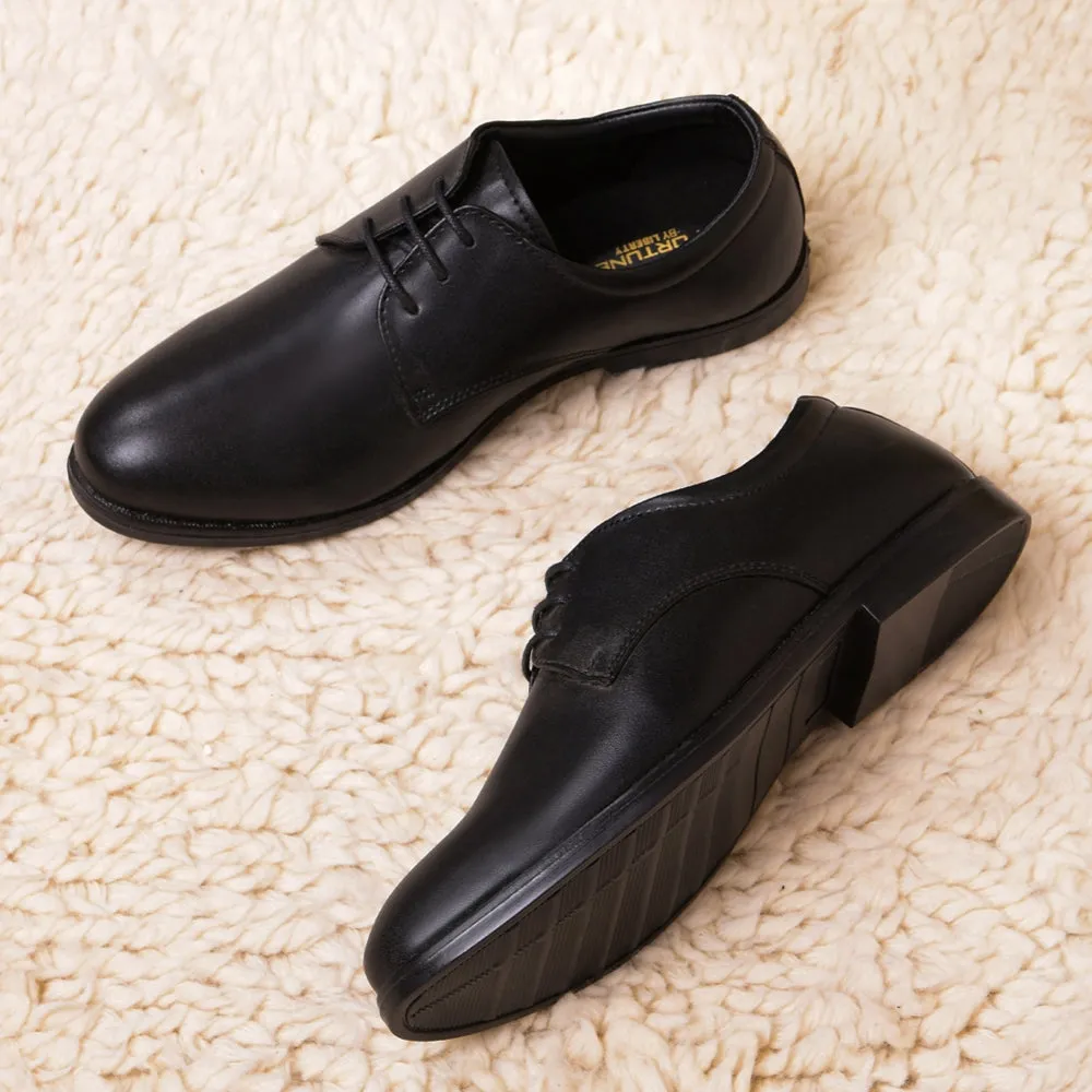 Fortune Black Formal Lacing Derby Shoes For Men MONTRICH-E By Liberty Coastal Mode
