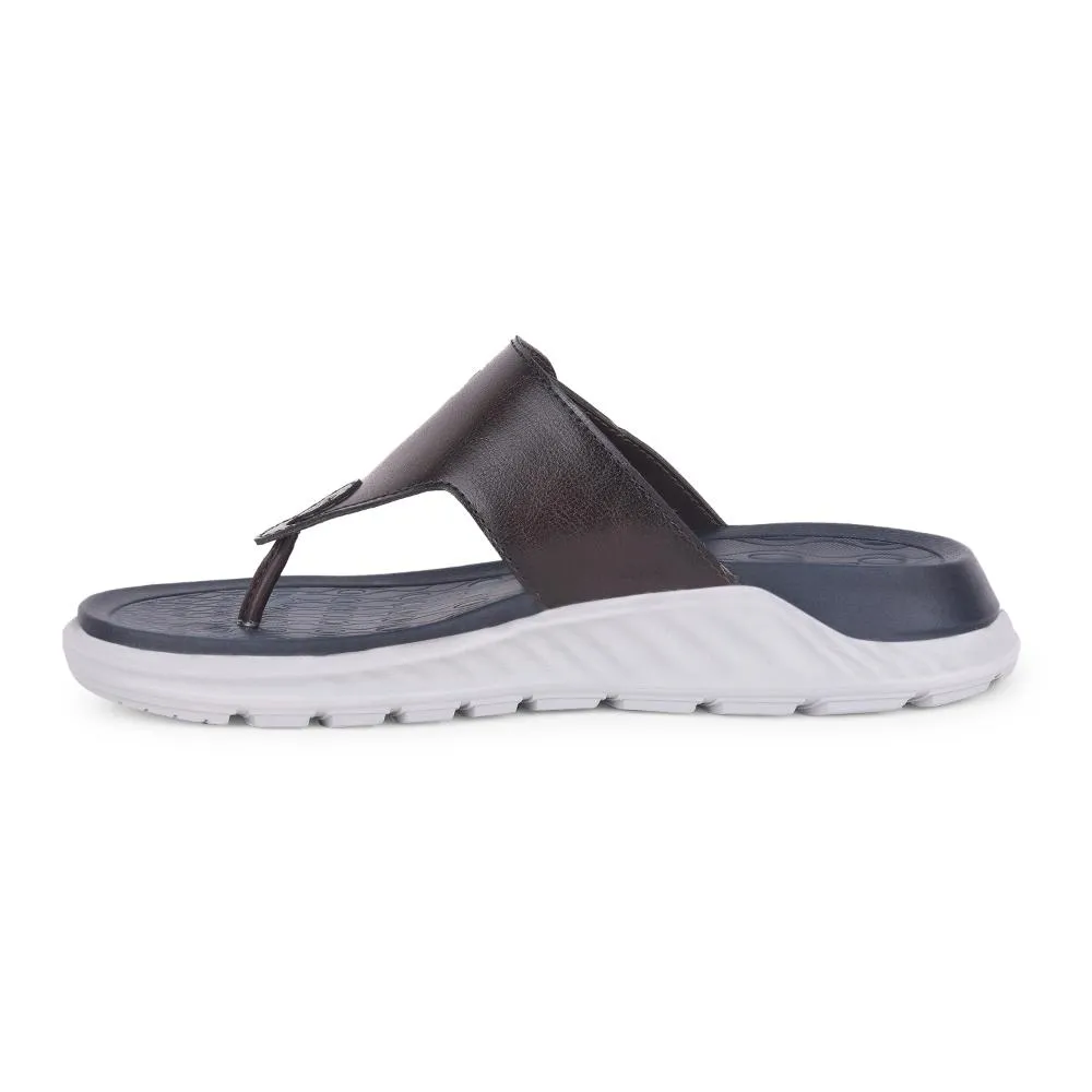 Comfort Midsole Bold Neon Leap7x Brown Casual Slippers For Men CHARLY-1E By Liberty