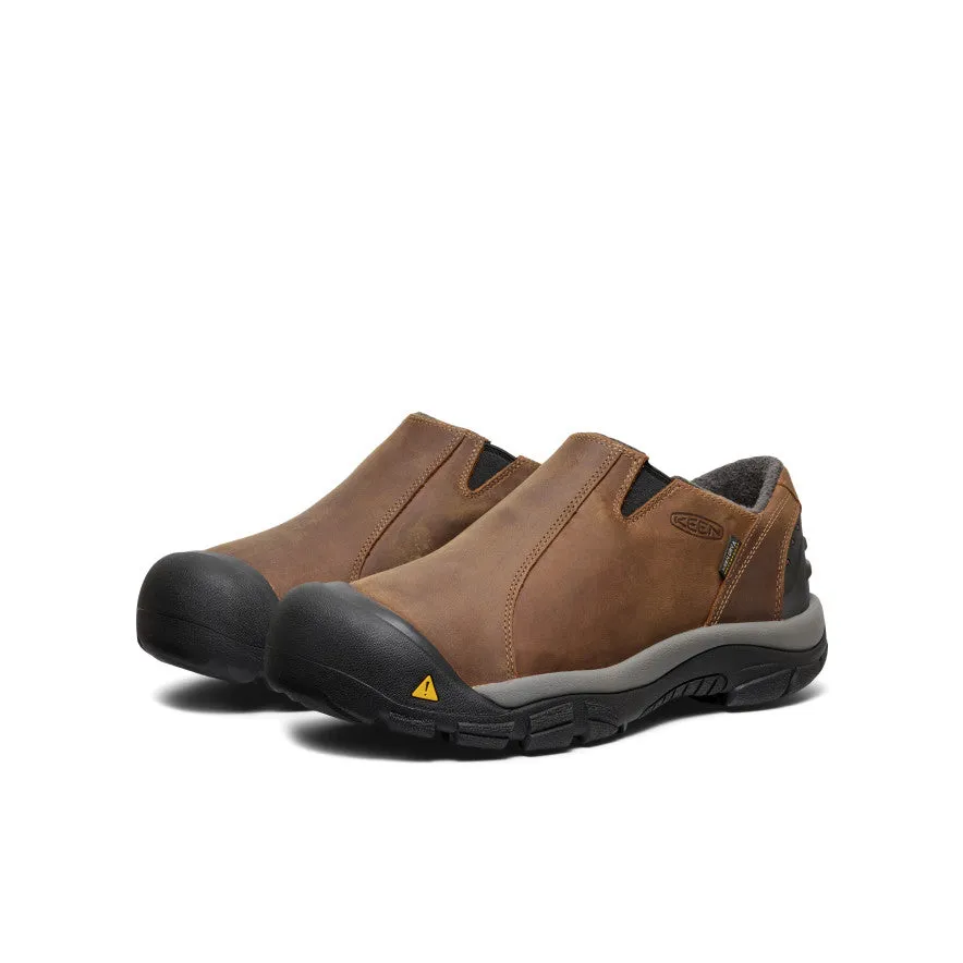 Men's Brixen Waterproof Shoe Wide  |  Slate Black/Madder Brown hypoallergenic