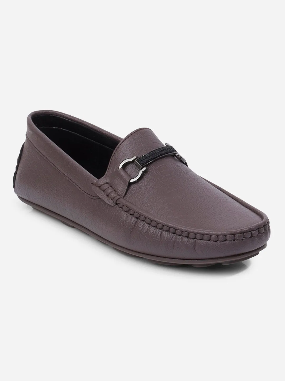 Men's Grey Moc Toe Buckle Loafer (IX4111) Training