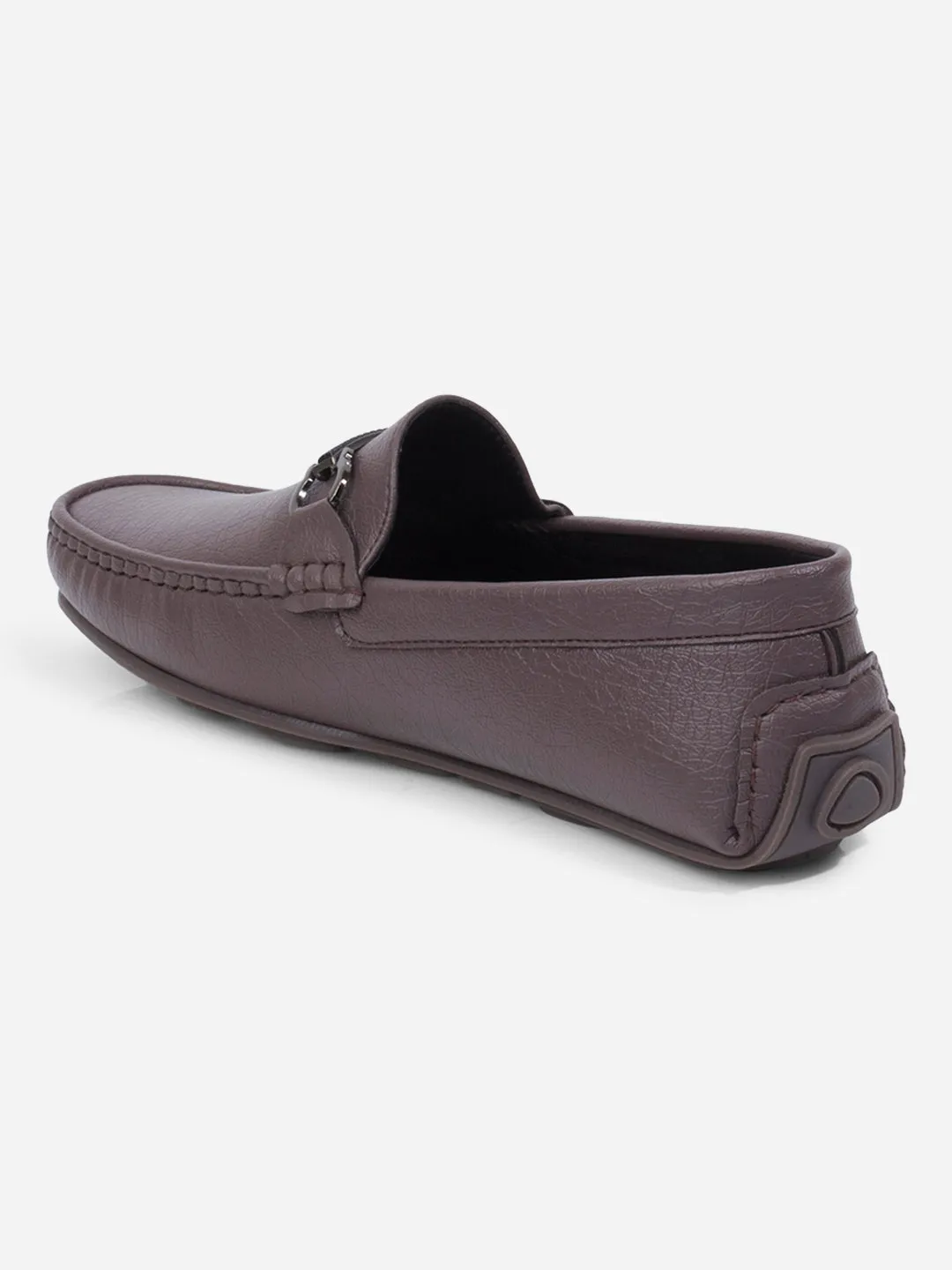Men's Grey Moc Toe Buckle Loafer (IX4111) Flexible Fit Frequent Travelers Craftsmanship