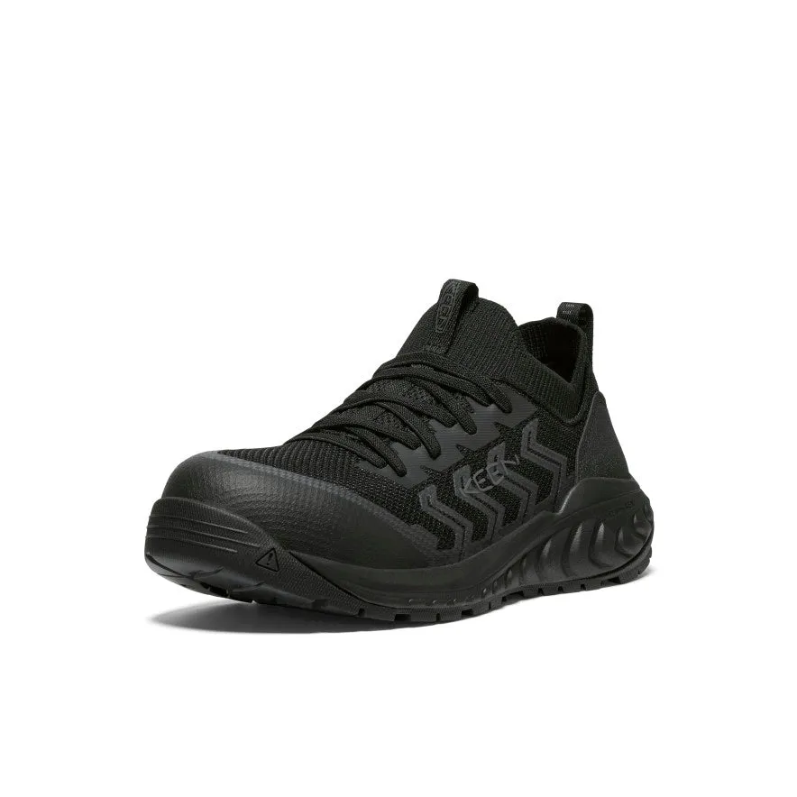 Women's Arvada Shift Work Sneaker (Carbon Toe)  |  Black/Magnet Comfort Padding