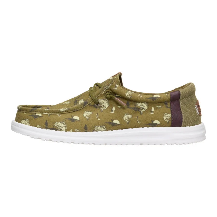 Wally Bass - Burnt Olive/Dark Olive Retro Mood