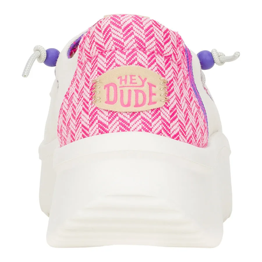Cold Safe Wendy Peak Chambray Woven - White/Pink