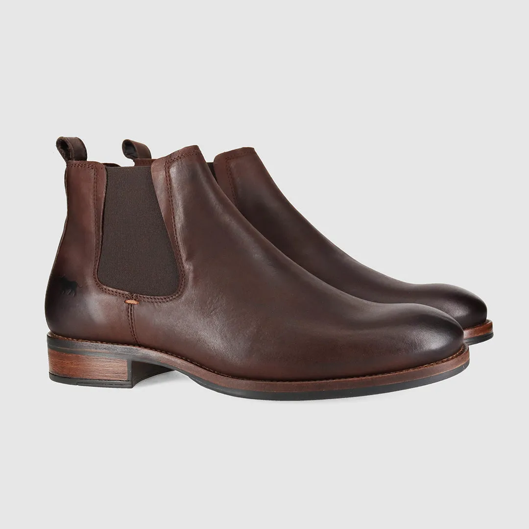 Soft Inner Lining Wolfe Chelsea Boots Brown