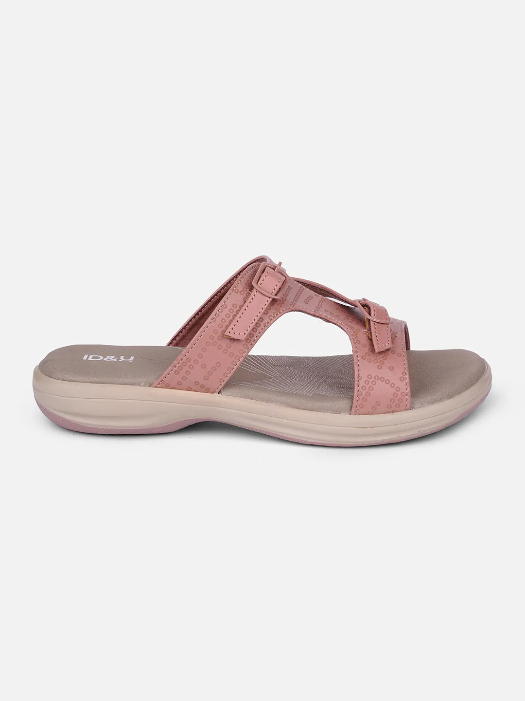 Anti   Impact Quick Foot Step Women's Peach Comfort Sandals (IU6005)