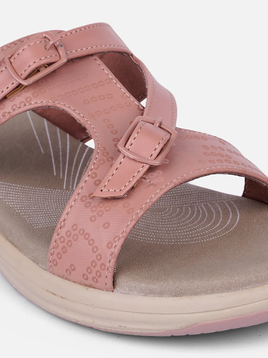 Women's Peach Comfort Sandals (IU6005) Simple Comfort
