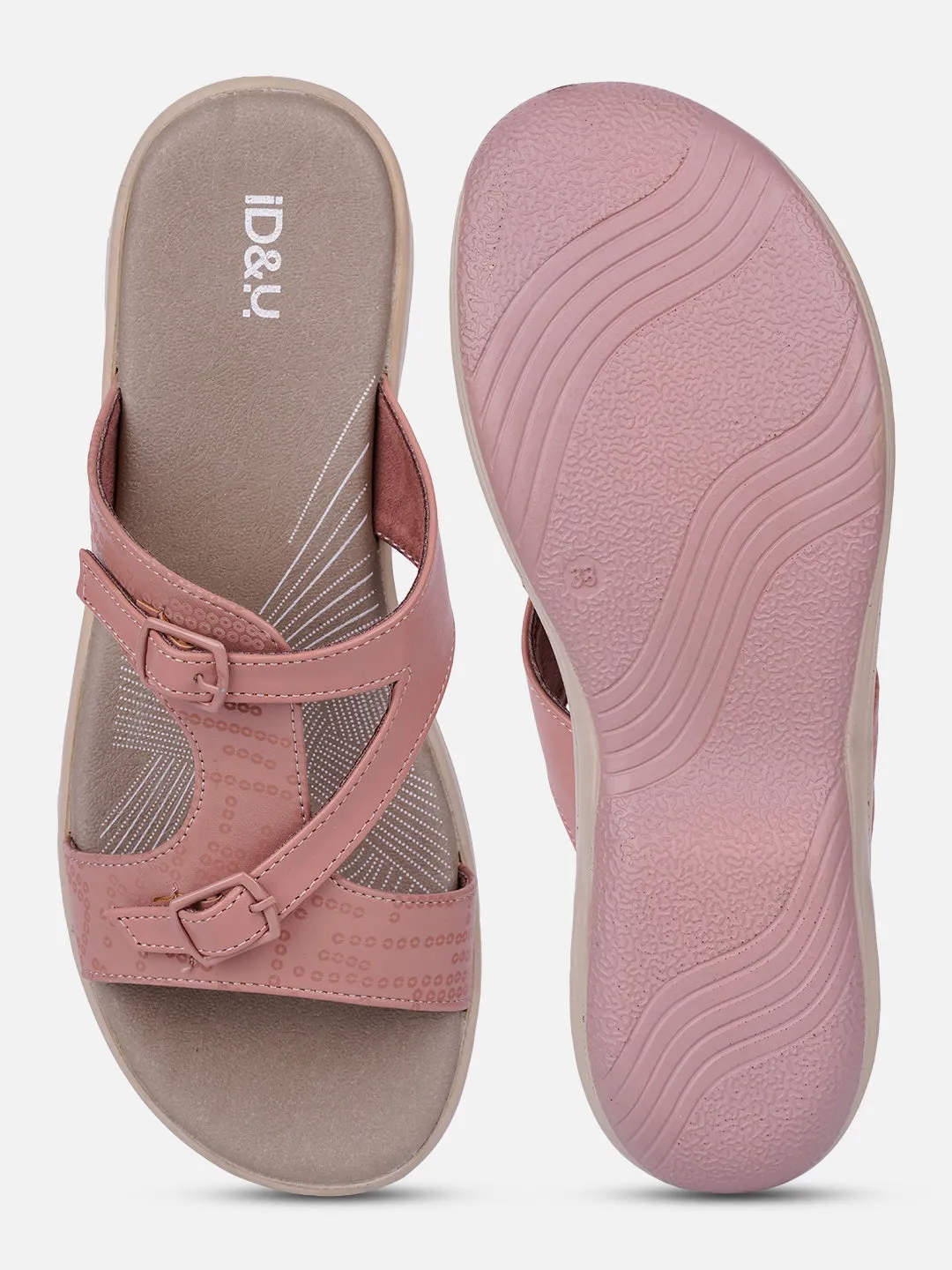 Women's Peach Comfort Sandals (IU6005) Quick Relax Fit