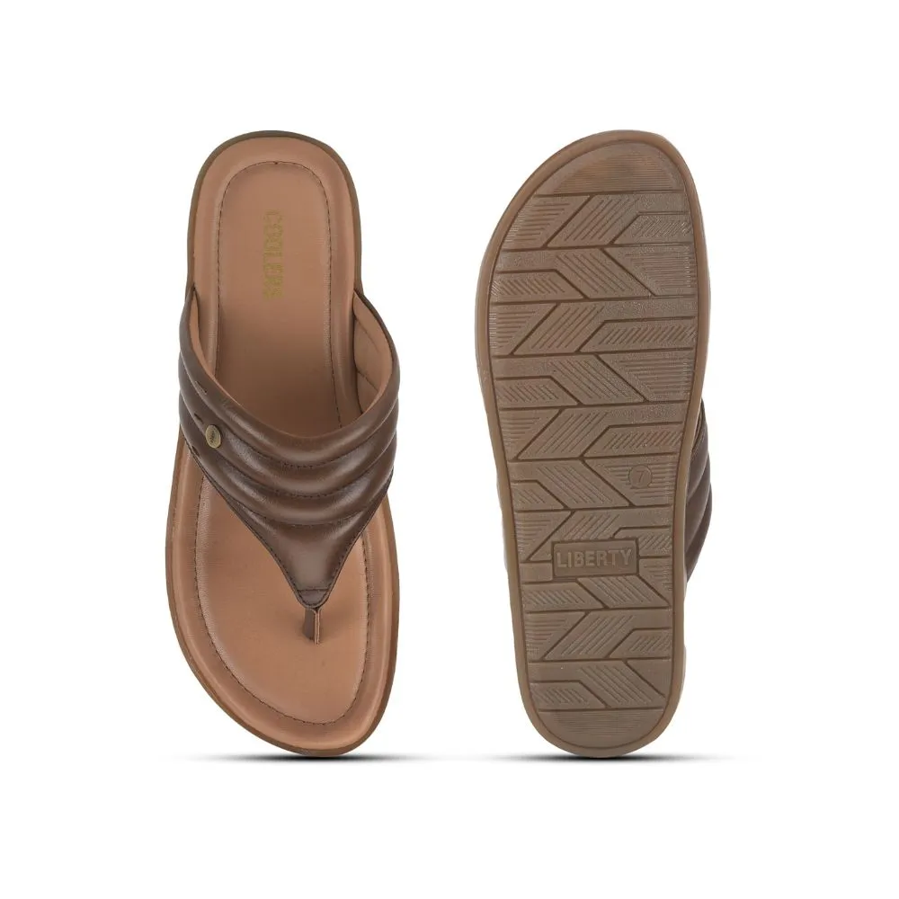 Coolers By Liberty Formal Slippers For Men Tan CAROL-51D Endless Edge Gala Shade