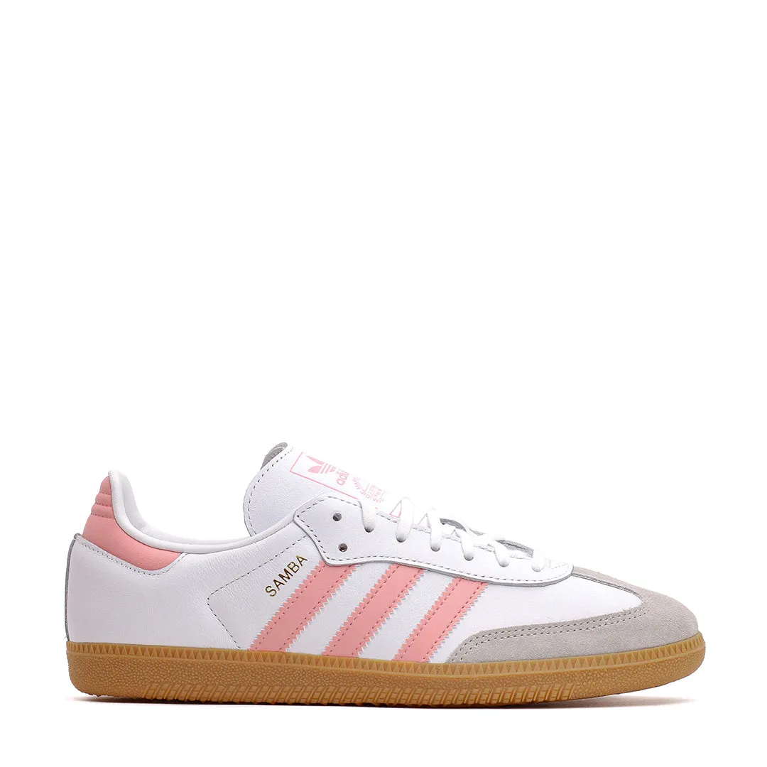 Adidas Kids Samba OG White Coral Pink (GS) JP5480 Shock absorption